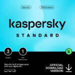 Kaspersky standard 3 users 1 year